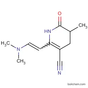 Molecular Structure of 138099-13-5 (3-Pyridinecarbonitrile,
2-[2-(dimethylamino)ethenyl]-1,4,5,6-tetrahydro-5-methyl-6-oxo-)
