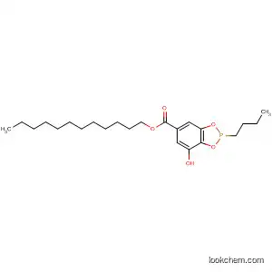 Molecular Structure of 138110-05-1 (1,3,2-Benzodioxaphosphole-5-carboxylic acid, 2-butyl-7-hydroxy-,
dodecyl ester)