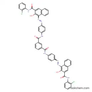 Molecular Structure of 138110-54-0 (1,3-Benzenedicarboxamide,
N,N'-bis[4-[[3-[[(2-chlorophenyl)amino]carbonyl]-2-hydroxy-1-naphthalen
yl]azo]phenyl]-)