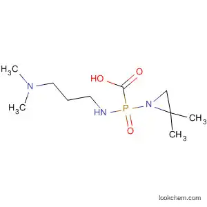 Molecular Structure of 138121-89-8 (Phosphonamidic acid,
N-[3-(dimethylamino)propyl]-P-(2,2-dimethyl-1-aziridinyl)-)