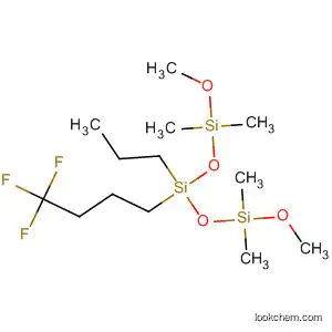 Molecular Structure of 138136-21-7 (Trisiloxane,
1,5-dimethoxy-1,1,5,5-tetramethyl-3-propyl-3-(4,4,4-trifluorobutyl)-)