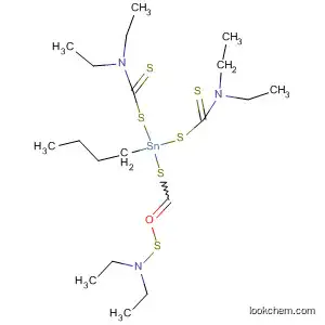 Molecular Structure of 138167-83-6 (2,4-Dithia-6-aza-3-stannaoctanethioamide,
3-butyl-3-[[(diethylamino)thioxomethyl]thio]-N,N,6-triethyl-5-thioxo-)