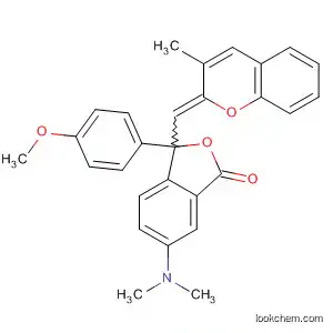 Molecular Structure of 138171-94-5 (1(3H)-Isobenzofuranone,
6-(dimethylamino)-3-(4-methoxyphenyl)-3-[(3-methyl-2H-1-benzopyran-
2-ylidene)methyl]-)