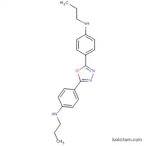 Molecular Structure of 138172-80-2 (Benzenamine, 4,4'-(1,3,4-oxadiazole-2,5-diyl)bis[N-propyl-)