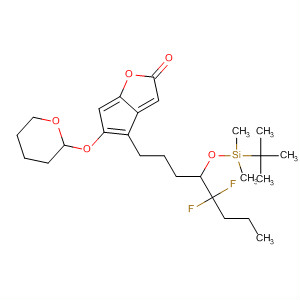 2H-Cyclopenta[b]furan-2-one, 4-[4-[[(1,1-dimethylethyl)dimethylsilyl]oxy]-5,5-difluorooctyl]hexahydro-5-[ (tetrahydro-2H-pyran-2-yl)oxy]-