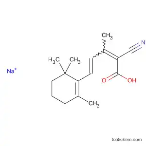 2,4-Pentadienoic acid,
2-cyano-3-methyl-5-(2,6,6-trimethyl-1-cyclohexen-1-yl)-, sodium salt