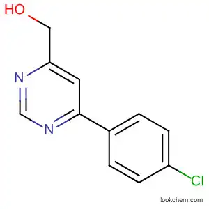 Molecular Structure of 138222-16-9 (4-Pyrimidinemethanol, 6-(4-chlorophenyl)-)
