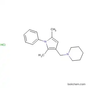 Molecular Structure of 138222-80-7 (Piperidine, 1-[(2,5-dimethyl-1-phenyl-1H-pyrrol-3-yl)methyl]-,
monohydrochloride)