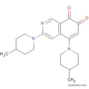 Molecular Structure of 138223-55-9 (7,8-Isoquinolinedione, 3,5-bis(4-methyl-1-piperidinyl)-)