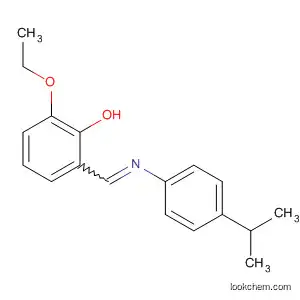 Molecular Structure of 138224-22-3 (Phenol, 2-ethoxy-6-[[[4-(1-methylethyl)phenyl]imino]methyl]-)
