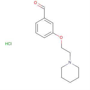 Benzaldehyde, 3-[2-(1-piperidinyl)ethoxy]-, hydrochloride