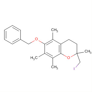 Molecular Structure of 138564-73-5 (2H-1-Benzopyran,
3,4-dihydro-2-(iodomethyl)-2,5,7,8-tetramethyl-6-(phenylmethoxy)-)
