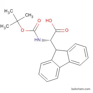 Molecular Structure of 138566-23-1 (9H-Fluorene-9-acetic acid, a-[[(1,1-dimethylethoxy)carbonyl]amino]-,
(S)-)