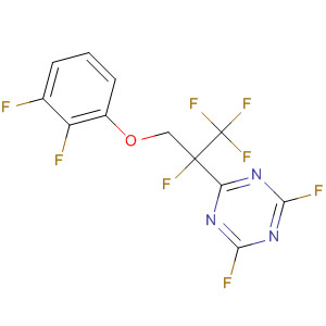 Molecular Structure of 138570-04-4 (1,3,5-Triazine,
2-[1-(difluorophenoxymethyl)-1,2,2,2-tetrafluoroethyl]-4,6-difluoro-)