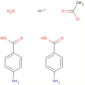 Benzoic acid, 4-amino-, manganese(2+) salt (2:1), monoacetate, monohydrate