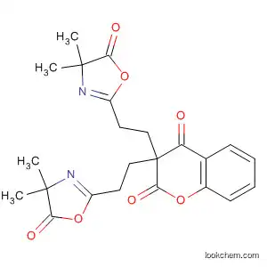 Molecular Structure of 138582-27-1 (2H-1-Benzopyran-2,4(3H)-dione,
3,3-bis[2-(4,5-dihydro-4,4-dimethyl-5-oxo-2-oxazolyl)ethyl]-)