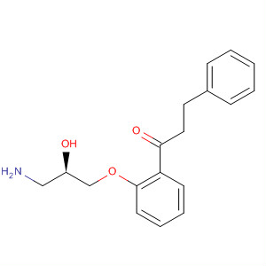 Molecular Structure of 138584-25-5 (1-Propanone, 1-[2-(3-amino-2-hydroxypropoxy)phenyl]-3-phenyl-, (R)-)
