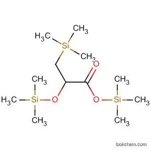 Molecular Structure of 138584-43-7 (Propanoic acid, 3-(trimethylsilyl)-2-[(trimethylsilyl)oxy]-, trimethylsilyl
ester)