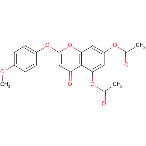 Molecular Structure of 138590-90-6 (4H-1-Benzopyran-4-one, 5,7-bis(acetyloxy)-2-(4-methoxyphenoxy)-)
