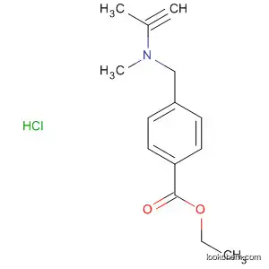 Molecular Structure of 138591-51-2 (Benzoic acid, 4-[(methyl-2-propynylamino)methyl]-, ethyl ester,
hydrochloride)