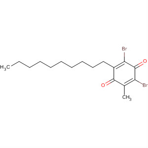 Molecular Structure of 138592-59-3 (2,5-Cyclohexadiene-1,4-dione, 2,6-dibromo-3-decyl-5-methyl-)