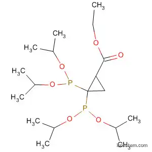 Molecular Structure of 138593-17-6 (Cyclopropanecarboxylic acid, 2,2-bis[bis(1-methylethoxy)phosphinyl]-,
ethyl ester)