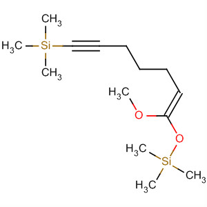 Molecular Structure of 138593-35-8 (Silane, [[1-methoxy-7-(trimethylsilyl)-1-hepten-6-ynyl]oxy]trimethyl-, (E)-)