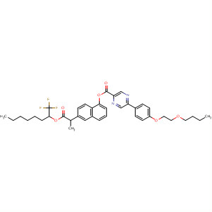 Pyrazinecarboxylic acid, 5-[4-(2-butoxyethoxy)phenyl]-, 6-[1-methyl-2-oxo-2-[[1-(trifluoromethyl)heptyl]oxy]ethyl]-2-naphthalenyl ester