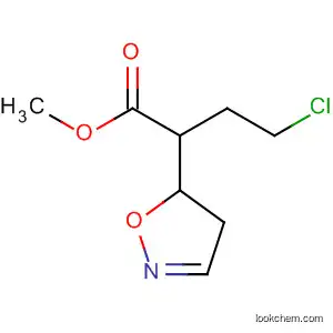 Molecular Structure of 138742-34-4 (5-Isoxazolepropanoic acid, 3-(chloromethyl)-4,5-dihydro-, methyl ester)