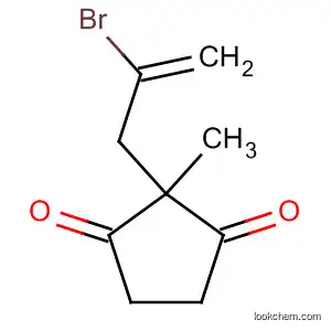 Molecular Structure of 138768-13-5 (1,3-Cyclopentanedione, 2-(2-bromo-2-propenyl)-2-methyl-)