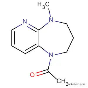 Molecular Structure of 138768-70-4 (1H-Pyrido[2,3-b][1,4]diazepine, 1-acetyl-2,3,4,5-tetrahydro-5-methyl-)