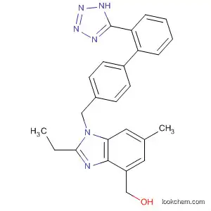 Molecular Structure of 138852-62-7 (1H-Benzimidazole-4-methanol,
2-ethyl-6-methyl-1-[[2'-(1H-tetrazol-5-yl)[1,1'-biphenyl]-4-yl]methyl]-)