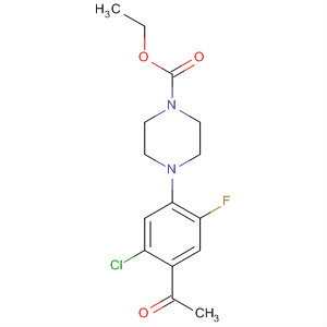1-Piperazinecarboxylic acid, 4-(4-acetyl-5-chloro-2-fluorophenyl)-, ethyl ester