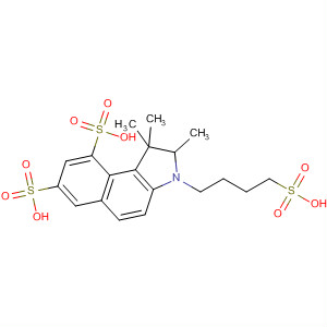 Molecular Structure of 138913-76-5 (1H-Benz[e]indole-7,9-disulfonic acid,
2,3-dihydro-1,1,2-trimethyl-3-(4-sulfobutyl)-)