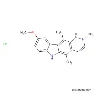 Molecular Structure of 138915-84-1 (6H-Pyrido[4,3-b]carbazolium, 9-methoxy-2,5,11-trimethyl-, chloride)
