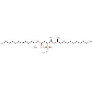 Molecular Structure of 138967-26-7 (Butanedioic acid, sulfo-, 1,4-bis(1-methylundecyl) ester, ammonium salt)