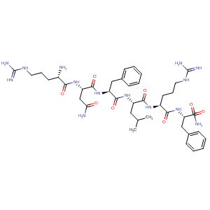 Molecular Structure of 138968-20-4 (L-Phenylalaninamide,
L-arginyl-L-asparaginyl-L-phenylalanyl-L-leucyl-L-arginyl-)