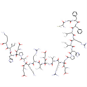 Molecular Structure of 138976-78-0 (L-Lysine,
L-cysteinylglycyl-L-phenylalanyl-L-phenylalanyl-L-leucyl-L-arginyl-L-isoleuc
yl-L-histidyl-L-prolyl-L-a-aspartylglycyl-L-arginyl-L-valyl-L-a-aspartylglycyl-L
-valyl-L-arginyl-L-a-glutamyl-L-lysyl-L-seryl-L-a-aspartyl-L-prolyl-L-histidyl-L
-isoleucyl-)