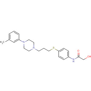 Acetamide, N-[4-[[3-[4-(3-methylphenyl)-1-piperazinyl]propyl]thio]phenyl]-, monohydrate