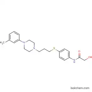 Molecular Structure of 139026-81-6 (Acetamide,
N-[4-[[3-[4-(3-methylphenyl)-1-piperazinyl]propyl]thio]phenyl]-,
monohydrate)