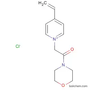 Molecular Structure of 139052-78-1 (Pyridinium, 4-ethenyl-1-[2-(4-morpholinyl)-2-oxoethyl]-, chloride)