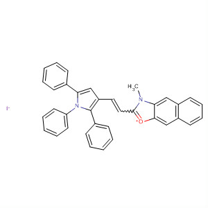 Molecular Structure of 139090-57-6 (Naphth[2,3-d]oxazolium,
3-methyl-2-[2-(1,2,5-triphenyl-1H-pyrrol-3-yl)ethenyl]-, iodide)