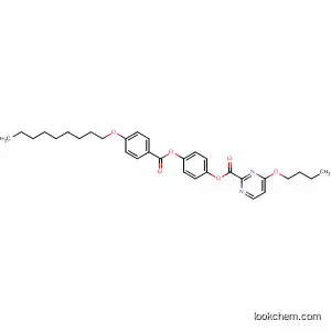 Molecular Structure of 139121-69-0 (3-Pyridazinecarboxylic acid, 6-butoxy-,
4-[[4-(nonyloxy)benzoyl]oxy]phenyl ester)