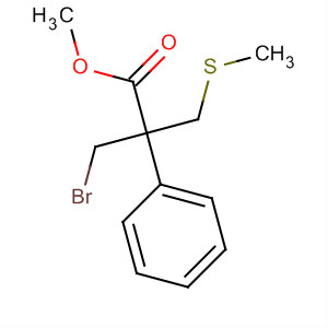 Benzeneacetic acid, 2-(bromomethyl)-a-[(methylthio)methyl]-, methyl ester