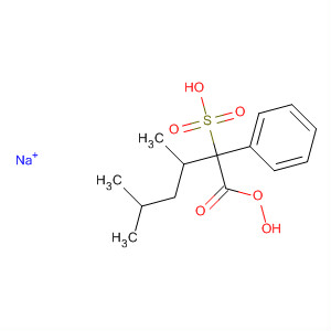 Molecular Structure of 140168-89-4 (Benzenehexaneperoxoic acid, 3,5-dimethyl-2-sulfo-, monosodium salt)