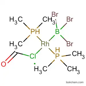 Molecular Structure of 140375-66-2 (Rhodium, carbonylchloro(tribromoborane)bis(trimethylphosphine)-)