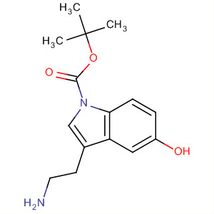 Molecular Structure of 140660-59-9 (1H-Indole-1-carboxylic acid, 3-(2-aminoethyl)-5-hydroxy-,
1,1-dimethylethyl ester)