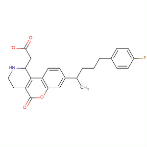Molecular Structure of 140676-60-4 (5H-[1]Benzopyrano[4,3-c]pyridin-5-one,
8-[4-(4-fluorophenyl)-1-methylbutyl]-1,2,3,4-tetrahydro-, acetate)