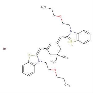 Benzothiazolium, 2-[[5,5-dimethyl-3-[[3-(2-propoxyethyl)-2(3H)-benzothiazolylidene]methyl ]-2-cyclohexen-1-ylidene]methyl]-3-(2-propoxyethyl)-, bromide
