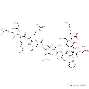 Molecular Structure of 141185-33-3 (L-Lysine,
glycyl-L-glutaminyl-L-lysyl-L-arginyl-L-leucyl-L-a-aspartylglycyl-L-seryl-L-val
yl-L-a-aspartyl-L-phenylalanyl-L-lysyl-)